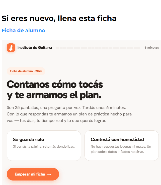 La ficha de alumno